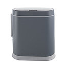 Ведро мусорное с ёршиком, сенсорное, JAH-6712, 8л (серый), фото 2