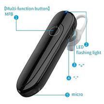 Моно-гартитура беспроводная KAKUSIGA Smart Bluetooth 5 Headset (Черный), фото 3