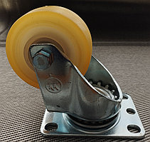 Колесо силиконовое с площадкой, поворотное с подшипником диаметр d-75 мм, ширина 30 мм