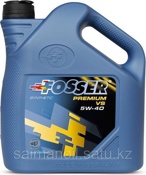 Моторное масло синтетическое Fosser Premium VS 5W-40 4 л - фото 1 - id-p110789269