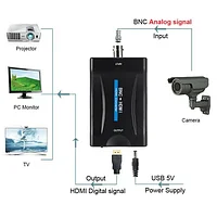 Аудио/видео конвертер BNC в HDMI