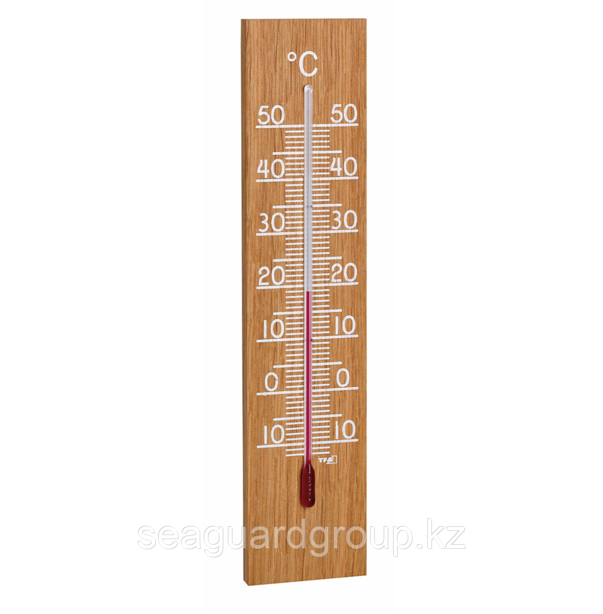 Термометр аналоговый для помещения и улицы из дуба - фото 1 - id-p110790190