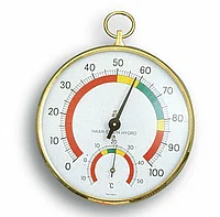 Термогигрометр аналоговый с алюминиевым кольцом