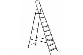 Алюминиевая лестница-стремянка 9-и ступ, Н=1,87/3,90м (Ам709)