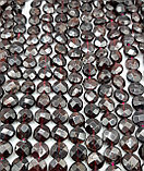 Гранат плоский (альмандин), граненый, 9×5мм, фото 2