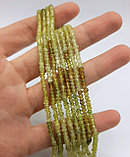 Гранат зеленый, граненый, 3×1мм, фото 4