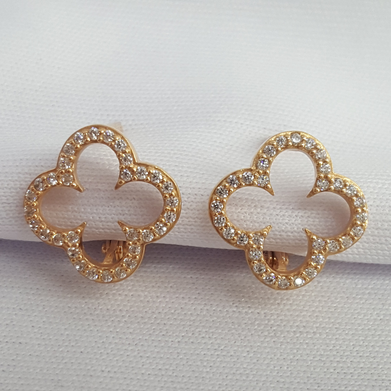 Серьги из серебра с фианитами Вознесенский 41-1013, фото 1