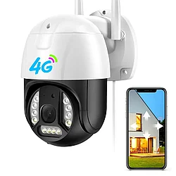 Поворотная 4G Камера Видеонаблюдения C-15