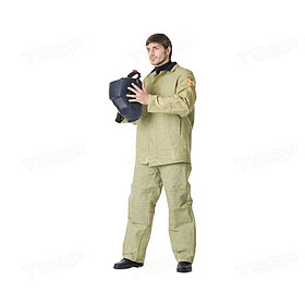 Костюм сварщика летний - куртка, брюки брезентовый с налокотниками и наколенниками раз. 104-108 / рост 170-176