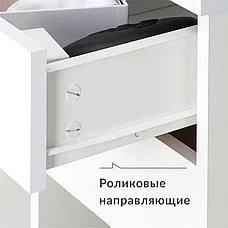 Стол письменный, стол компьютерный Винтер(О) 12.80 F Белый 90х45х75,3 см, фото 3