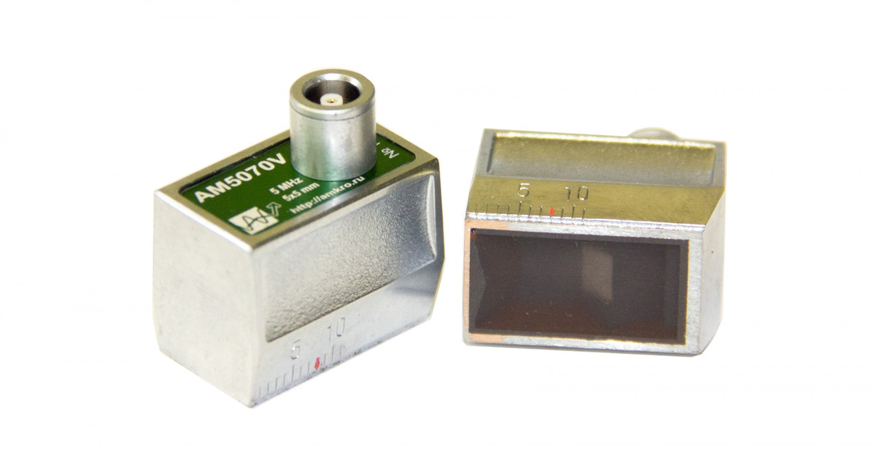 AM5050V - преобразователь ультразвуковой 5,0 МГц с углом ввода 50 градусов - фото 1 - id-p110802611