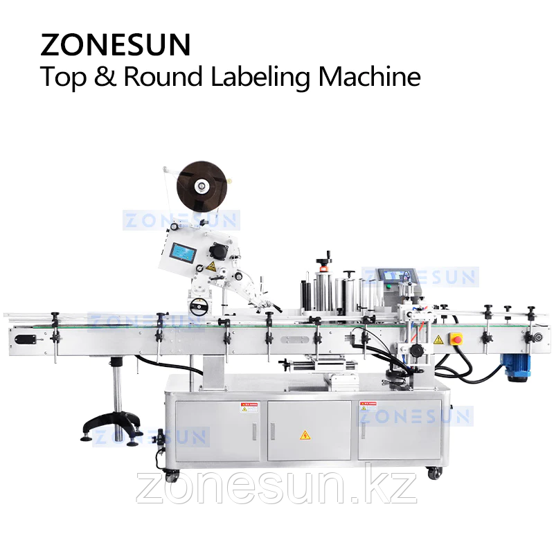 ZONESUN ZS-TB822P АВТОМАТИЧЕСКАЯ ЭТИКЕТИРОВОЧНАЯ МАШИНА ДЛЯ КРЫШЕК И КРУГЛЫХ БУТЫЛОК - фото 1 - id-p110803616