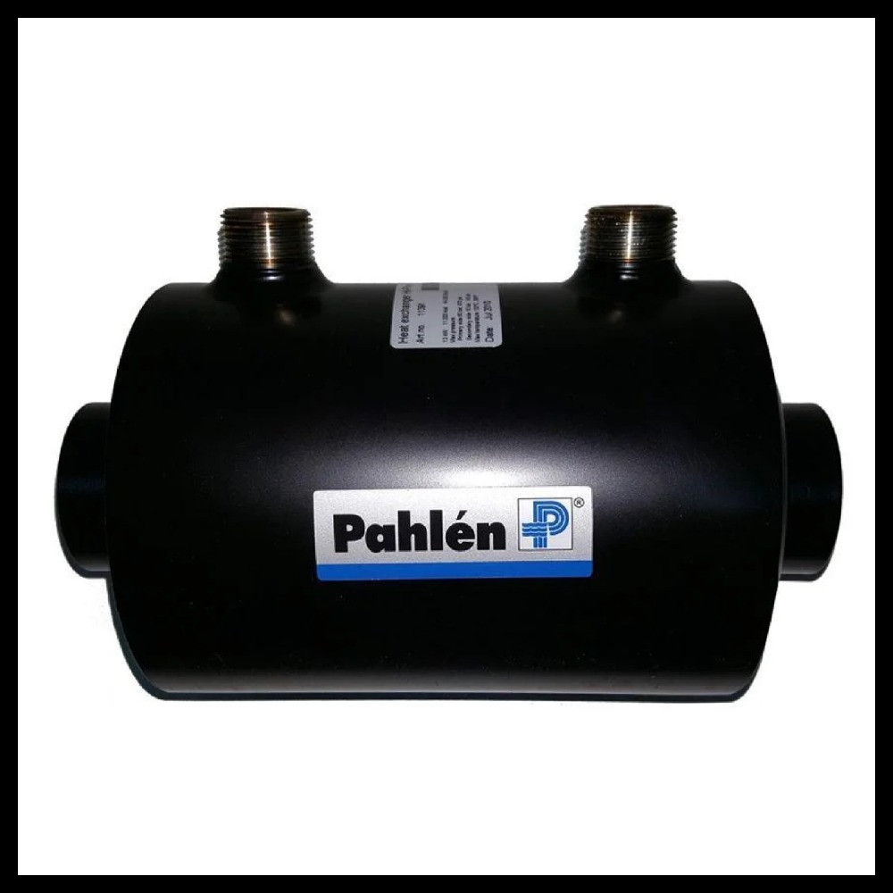 Теплообменник для бассейна Pahlen Hi-Flow HF13 (спиральный, 13 кВт, нержавеющая сталь AISI-316L)
