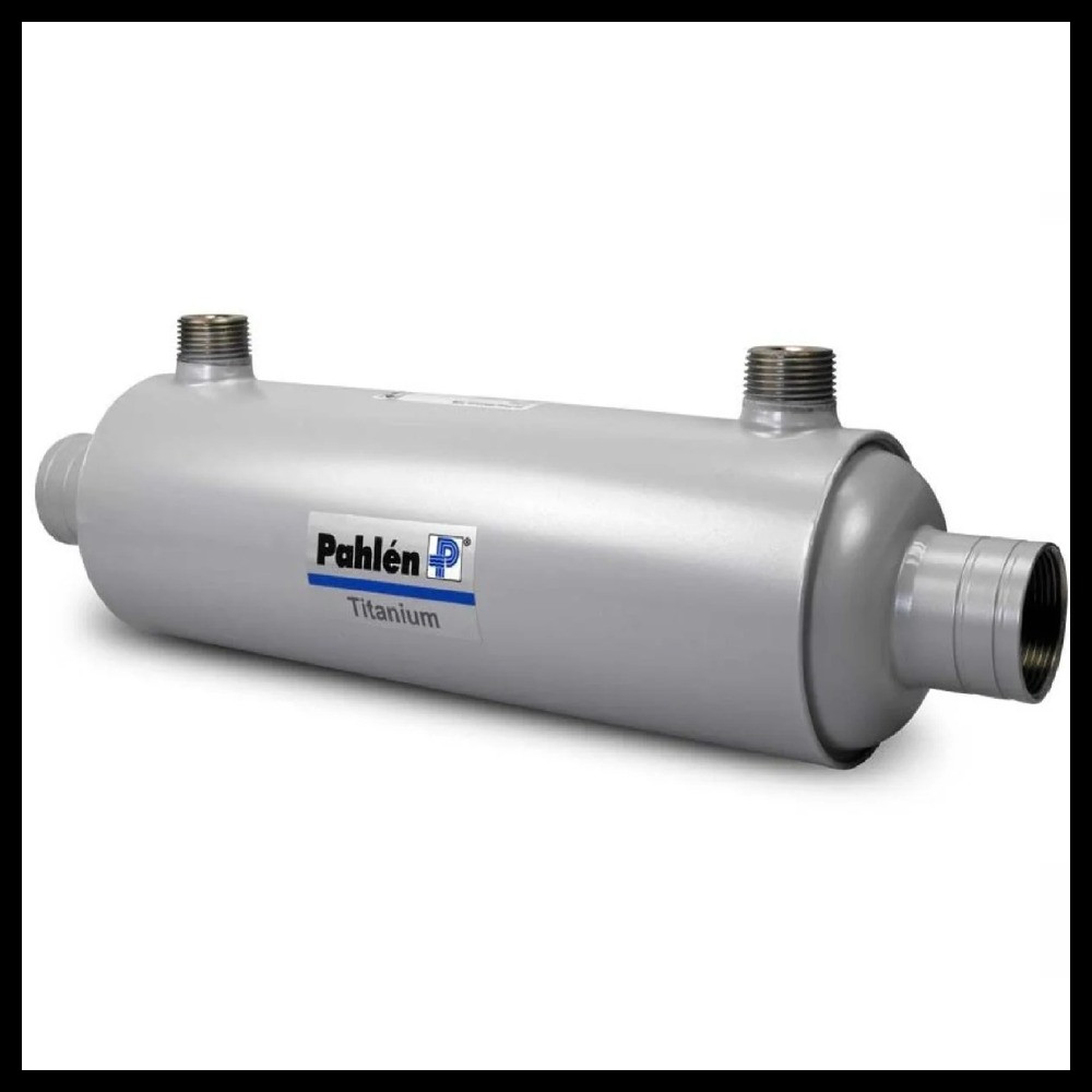 Теплообменник для бассейна Pahlen Hi-Flow T40 Titanium титановый (спиральный, 40 кВт, сплав титана)