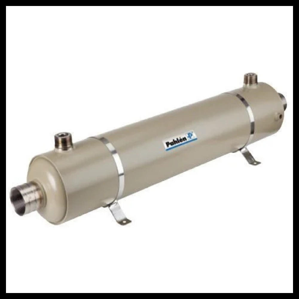 Теплообменник для бассейна Pahlen Hi-Flow T75 Titanium титановый (спиральный, 75 кВт, сплав титана)