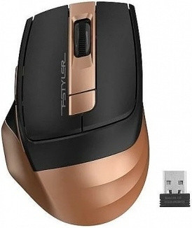 Mouse Wireless Optical A4Tech FG-35-Bronze Fstyler 2.4GHz, 2000dpi, бесшумный клик, USB