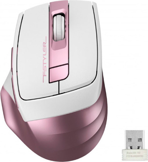 Mouse Wireless Optical A4Tech FG-35-Pink Fstyler 2.4GHz, 2000dpi, бесшумный клик, USB