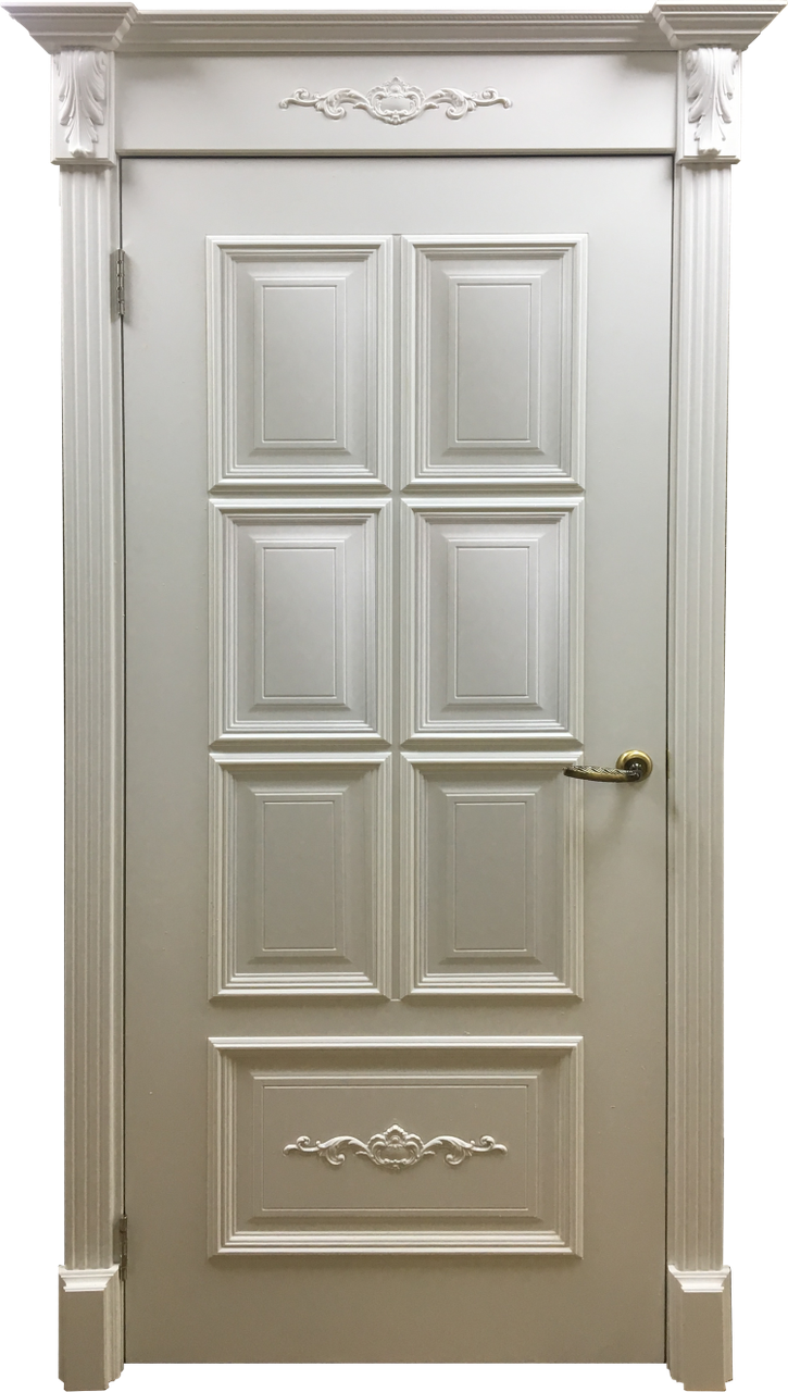 Дверь Багет 10/1 эмаль белая - фото 1 - id-p110805831