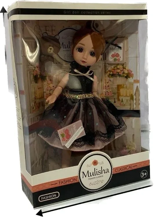 Кукла Mulisha в берете, с игрушкой
