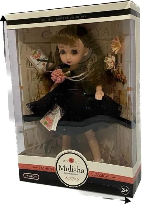 Кукла Mulisha в берете, с игрушкой