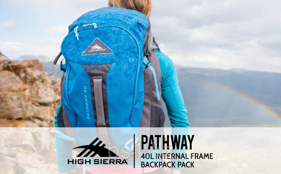 Походный рюкзак High Sierra Pathway с внутренней рамой, минерал/сланец/ледник, 40 л. - фото 1 - id-p110806450