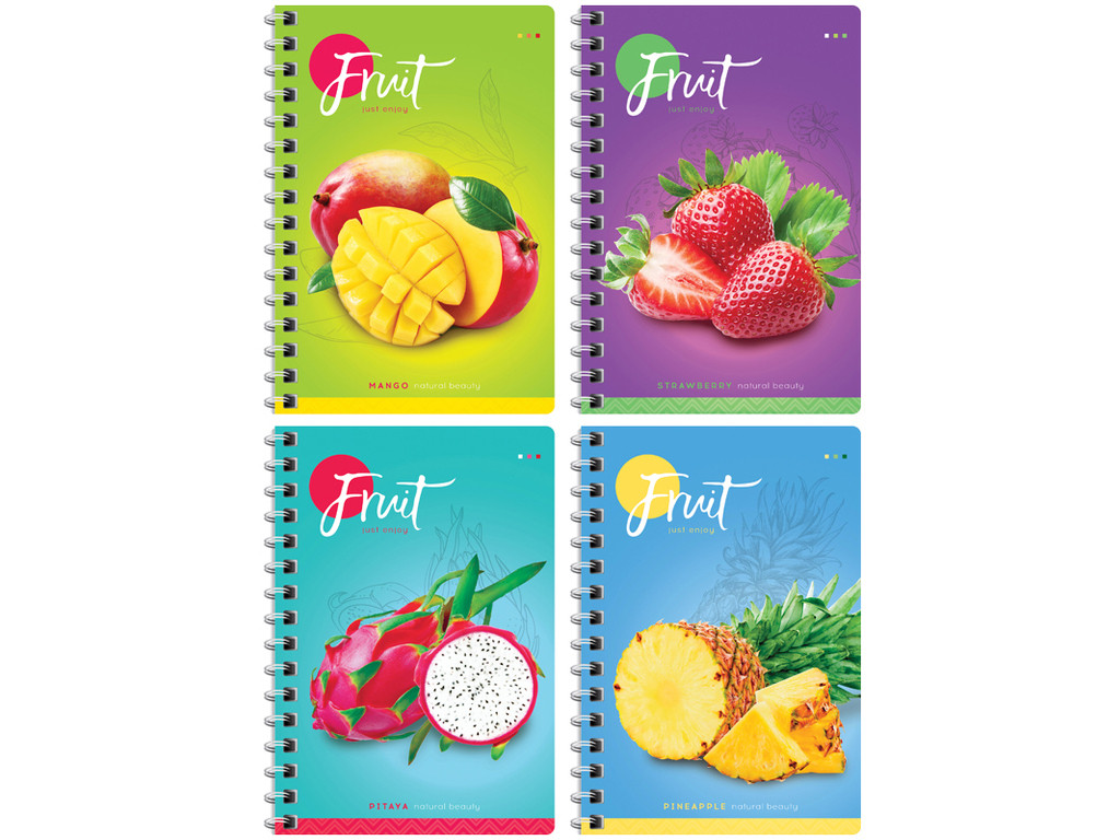 Записная книжка ArtSpace "Фрукты. Colorful fruits" А6, 80 листов на гребне, клетка - фото 1 - id-p110808763