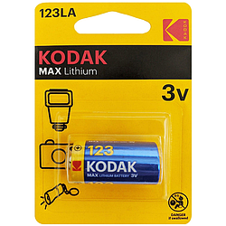 Батарейка Kodak MAX CR123A Lithium 3V