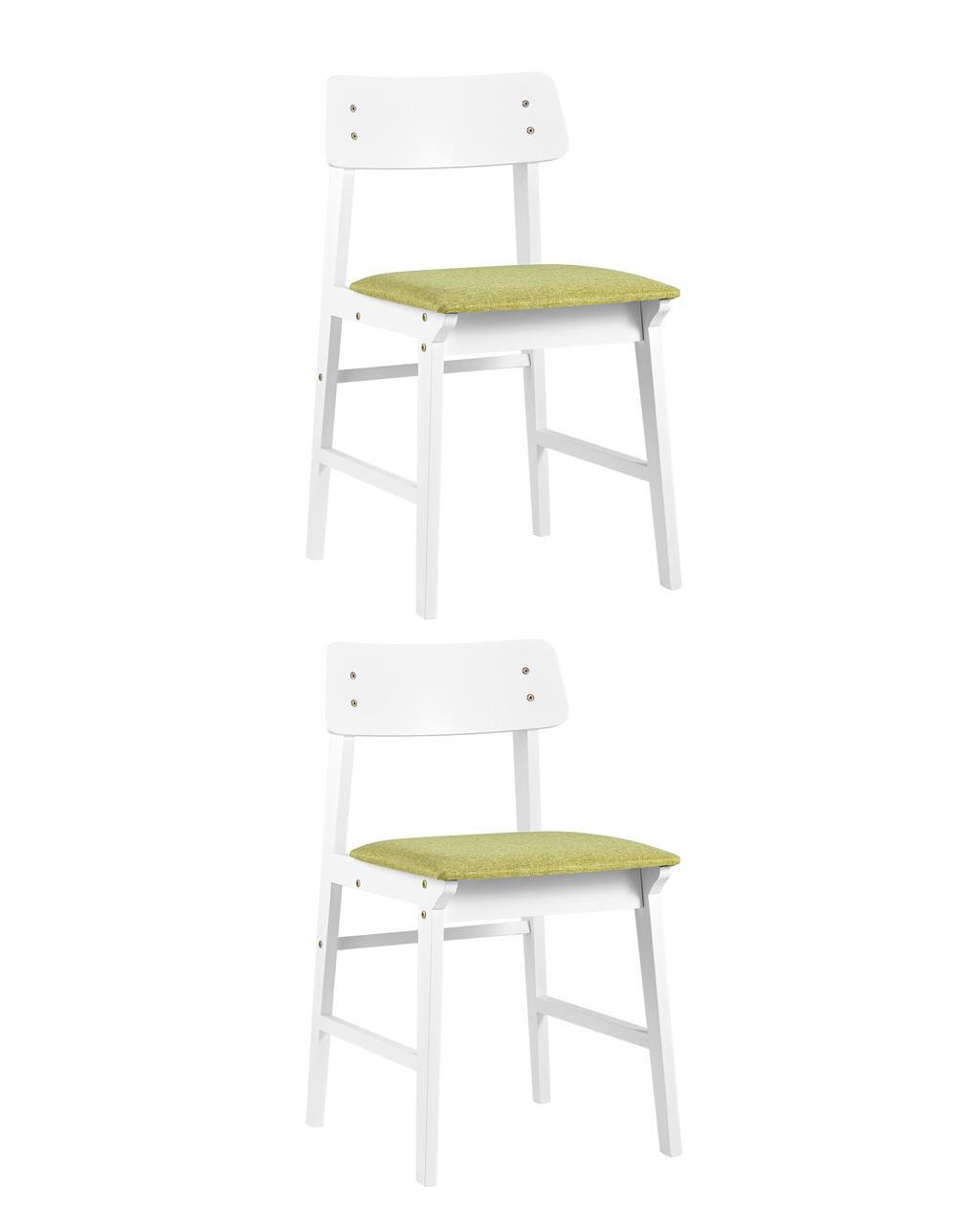 Комплект стульев Olzhas white, оливковый 2 шт. - фото 1 - id-p110809275