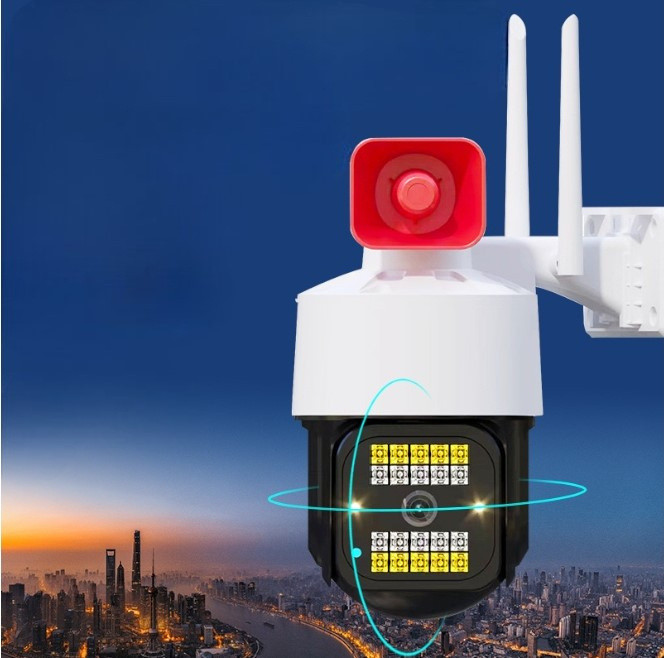 Поворотная PTZ камера Wifi Видеонаблюдения с передачей звука, фото 1