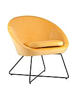 Кресло интерьерное Columbo, вельвет, оранжевый