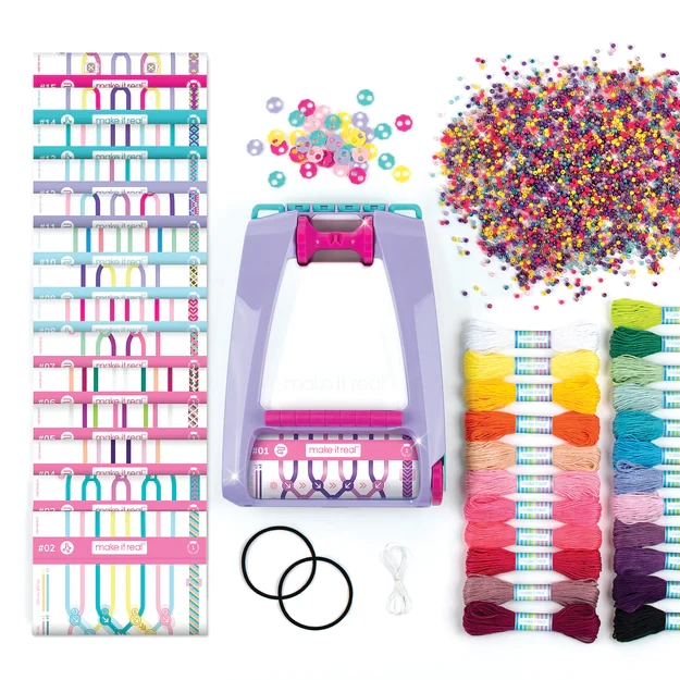 Набор для творчества Make It Real для изготовления браслетов Friendship Bracelet Maker Mega Set