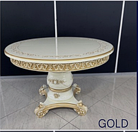 Стол "GOLD" тумба МДФ крашенный, без мраморного покрытия, с мраморным покрытием