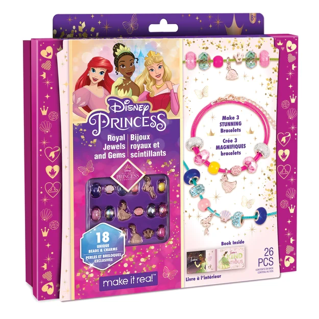 Набор для творчества Make It Real Создание браслетов Disney Ultimate Princess Jewels and Gems