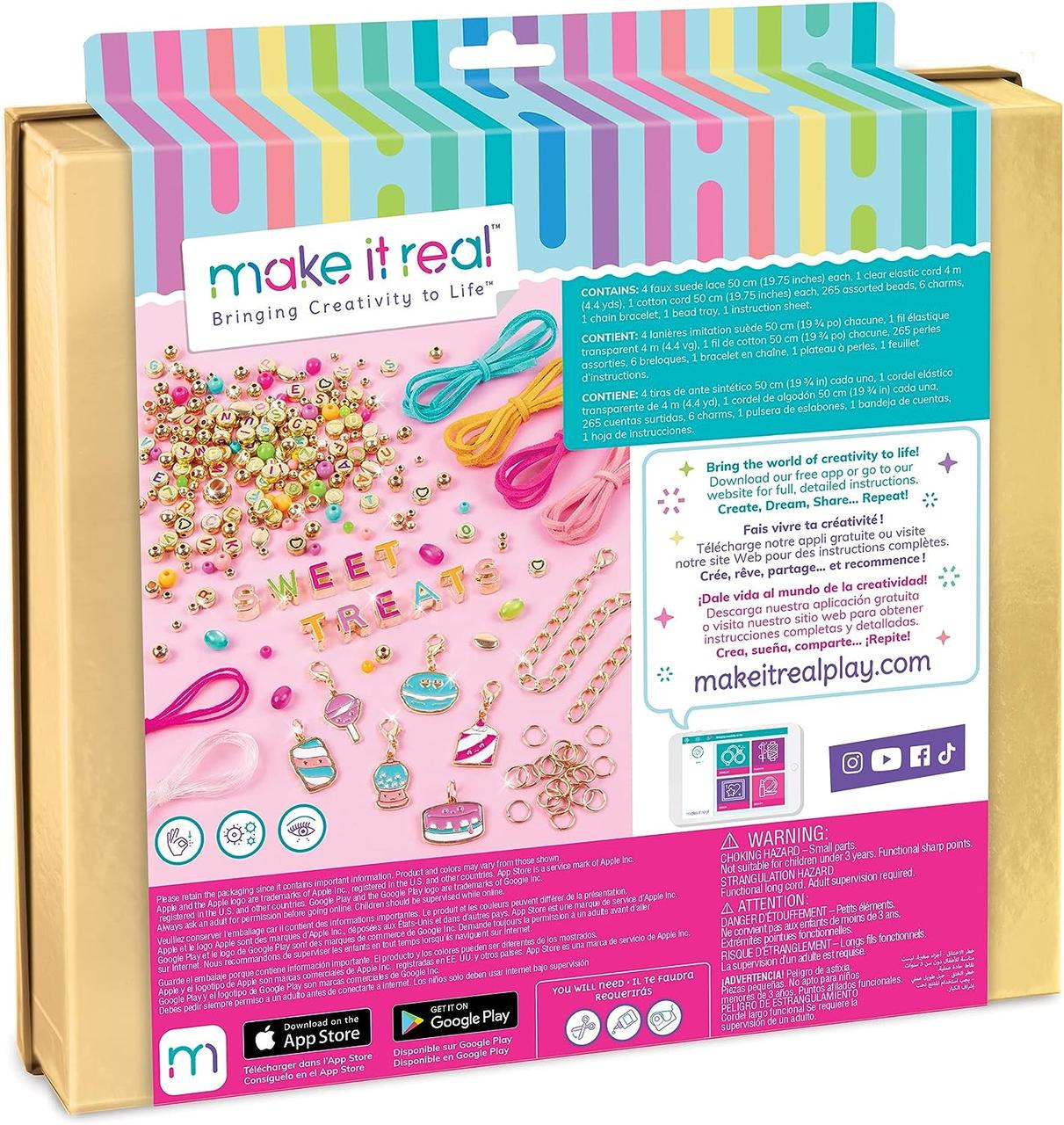 Набор для творчества Make It Real Создание браслетов Sweet Treats DIY Bracelets