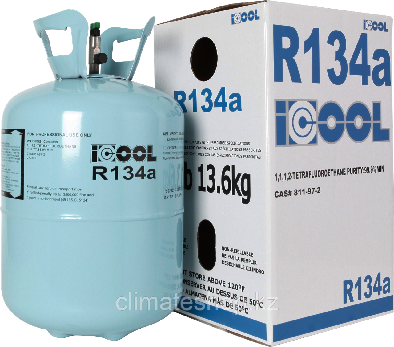 Газ фреон хладагент refregerant gas R134A (баллон 13,6 кг): продажа ...