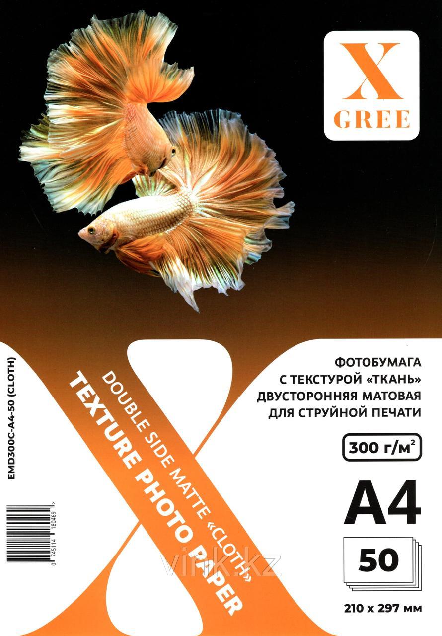 X-Gree бумага матовая "ткань" А4 300 гр - фото 1 - id-p110812321