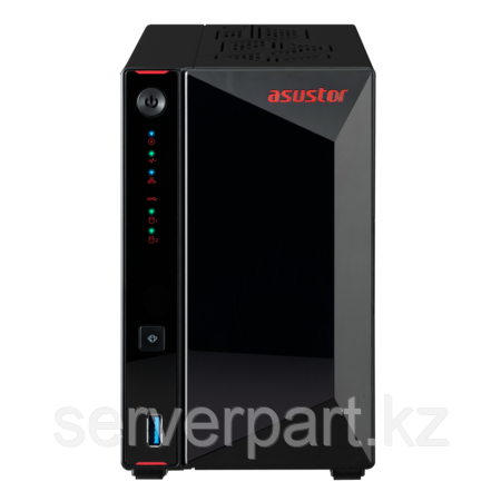 Сетевой накопитель NAS Asustor Nimbustor AS5402T, 2LFF, RAID 0,1,5,6, 2х2.5GbE, 4GB RAM, 4xM.2 NVMe SSD