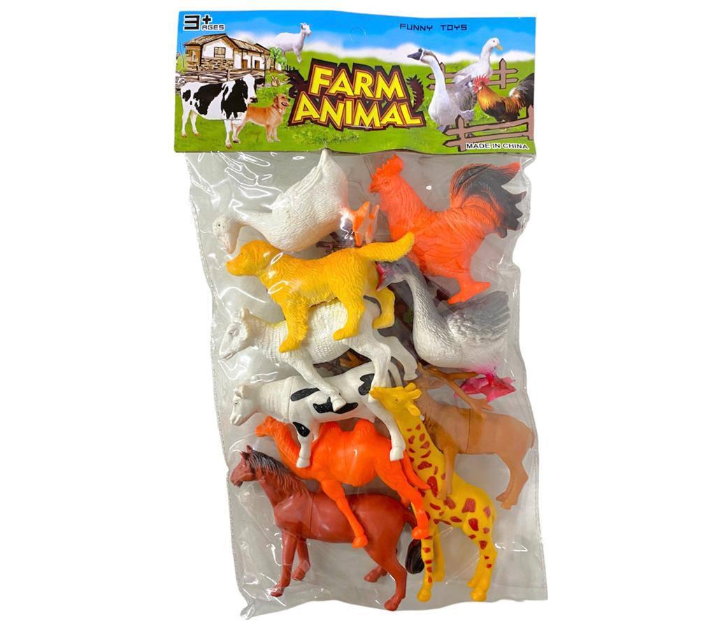 Q901 Farm animal домашние животные 10шт в пакете 39*22см