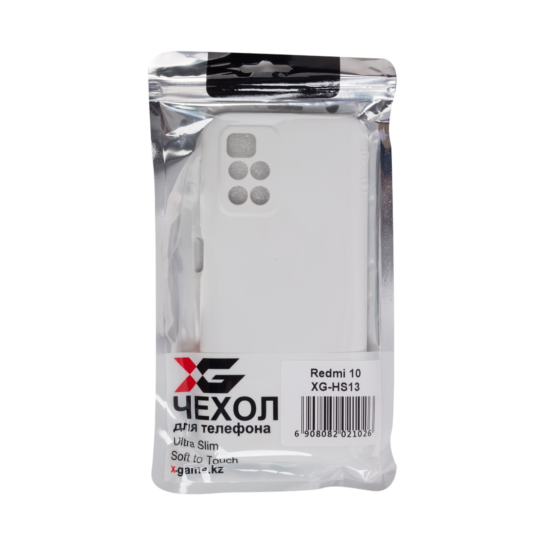 Чехол для телефона X-Game XG-HS13 для Redmi 10 Силиконовый Белый - фото 3 - id-p110821238