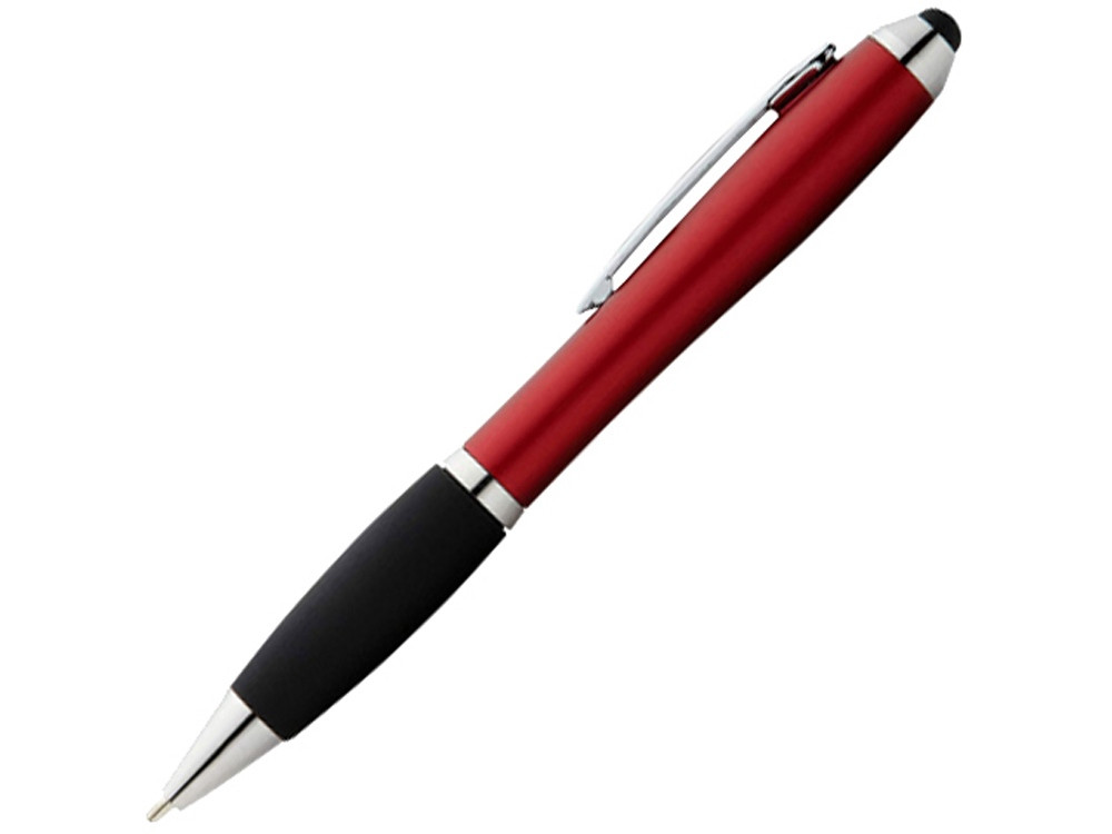 Ручка-стилус шариковая Nash со стилусом, красный, черные чернила - фото 1 - id-p110835804