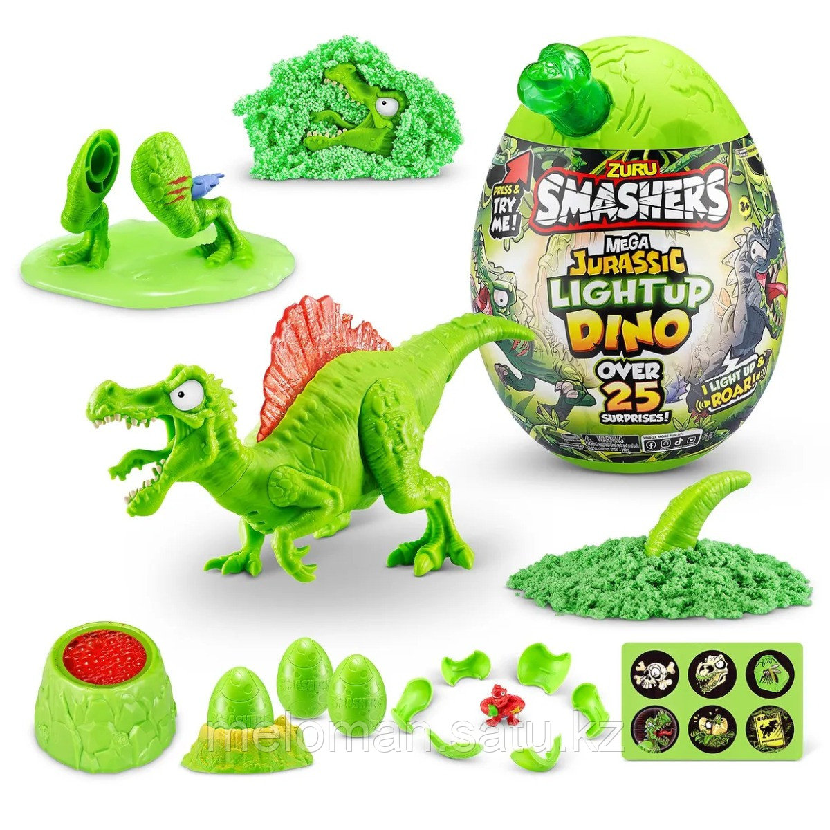 Smashers: Яйцо с секретом Jurassic Light-Up Dino Mega - фото 4 - id-p110836849