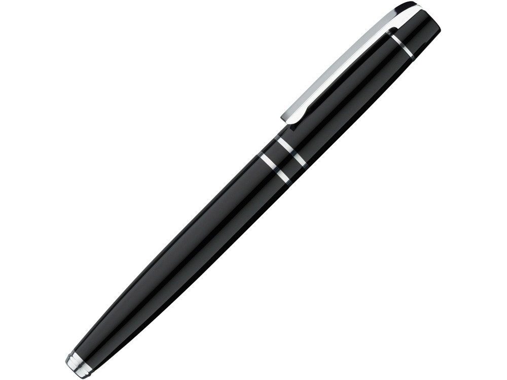Ручка металлическая роллер VIP R, черный - фото 1 - id-p110838742