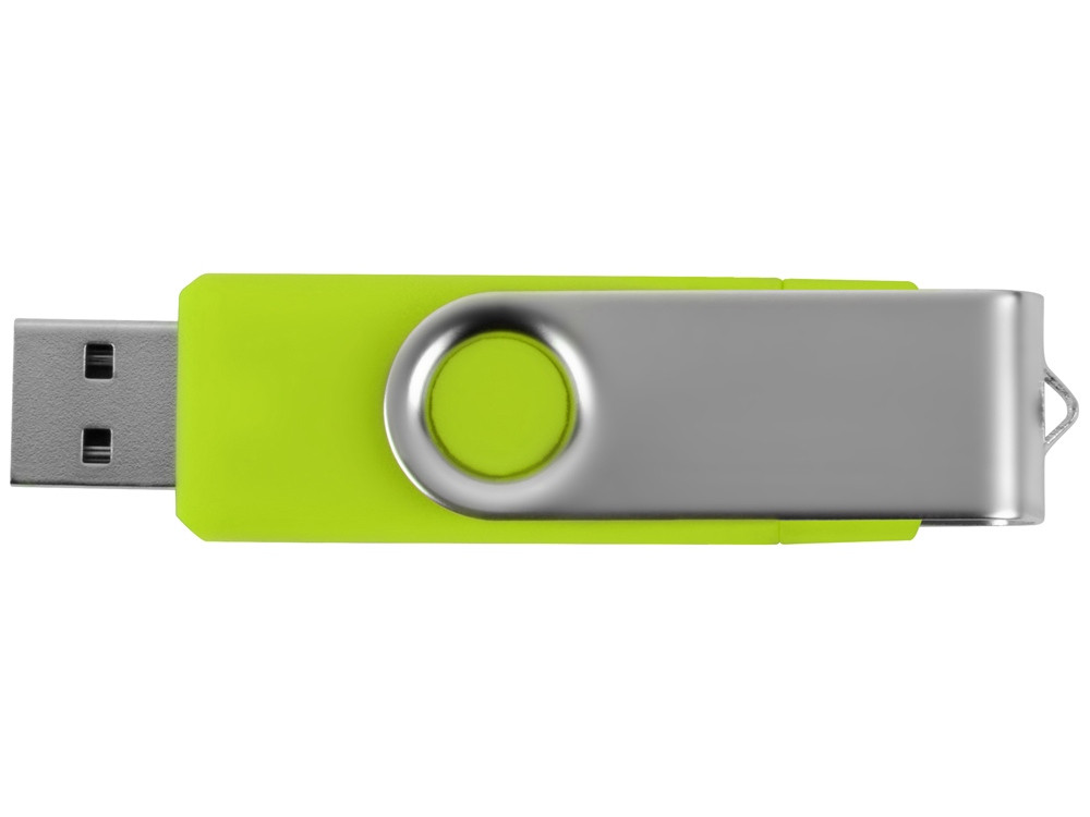 USB/micro USB-флешка 2.0 на 16 Гб Квебек OTG, зеленое яблоко - фото 5 - id-p110837634