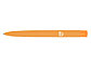 Ручка пластиковая шариковая трехгранная Trinity K transparent Gum soft-touch с чипом передачи инфо, охра, фото 2