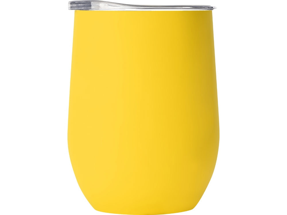 Термокружка Sense Gum, soft-touch, непротекаемая крышка, 370мл, желтый - фото 3 - id-p110839735