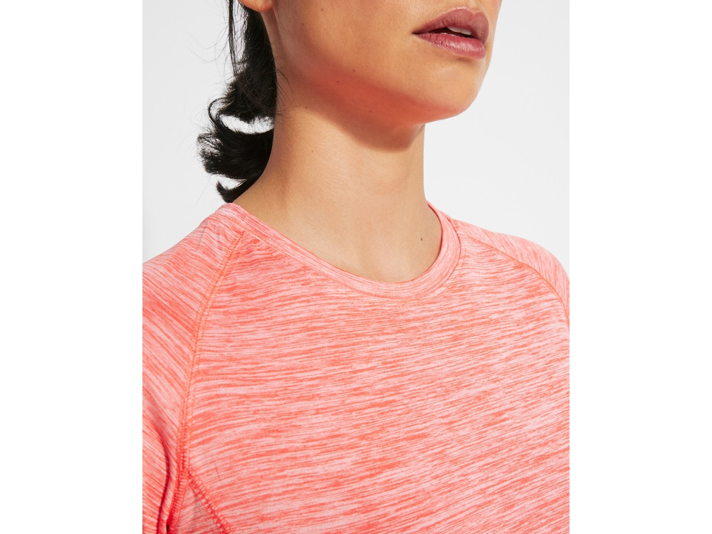 Спортивная футболка женская Austin, меланжевый неоновый коралловый - фото 8 - id-p110839894