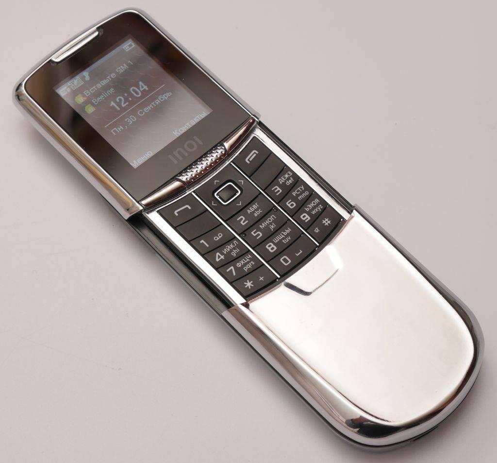 Премиальный мобильный телефон-слайдер с дизайном Nokia 8800 от компании INOI black - фото 6 - id-p110845224