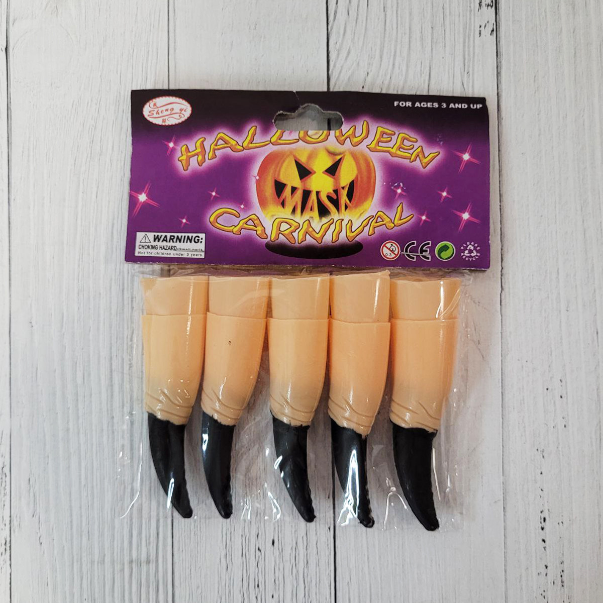 Набор искусственных накладных когтей на 10 пальцев черные