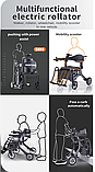 Инвалидная электр. коляска-ходунки (5 в 1), RW02, складная, электропривод 24v 500w. Li-ion 24v 5 A/H. 18,6 кг, фото 5