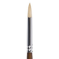 Кисть художественная профессиональная BRAUBERG ART "CLASSIC", щетина, круглая, № 4, длинная ручка, фото 2